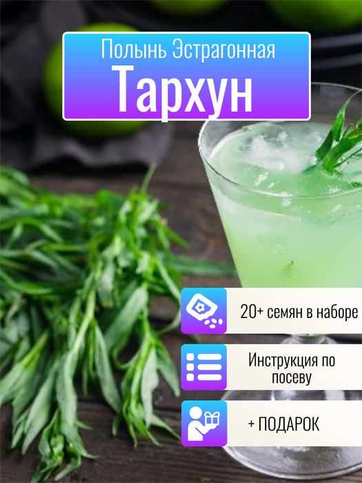 Тархун Полынь Эстрагонная семена более 20шт + Бонус + Рекомендации по посеву БЕСПЛАТНО! 10392