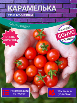 {{photo.Alt || photo.Description || 'Карамелька Томат-Черри семена 10 шт Своя Грядка + Бонус + Рекомендации по посеву БЕСПЛАТНО!'}}